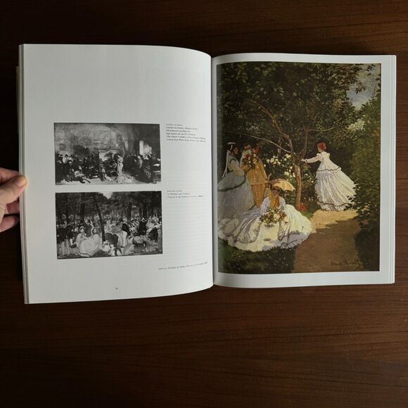 Vintage 1980s Hardcover Coffee Table Book Monet Art Design Book - Picture 14 of 16